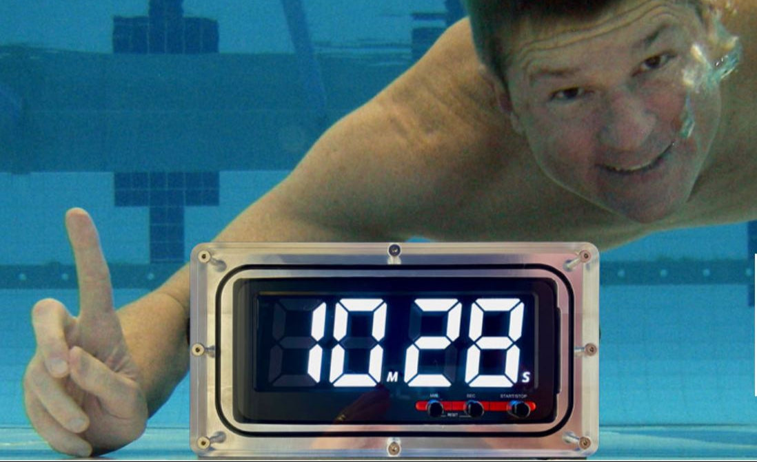 LED PACE CLOCK - MADE SUBMERSIBLE WITH WATERPROOF CASE TECH