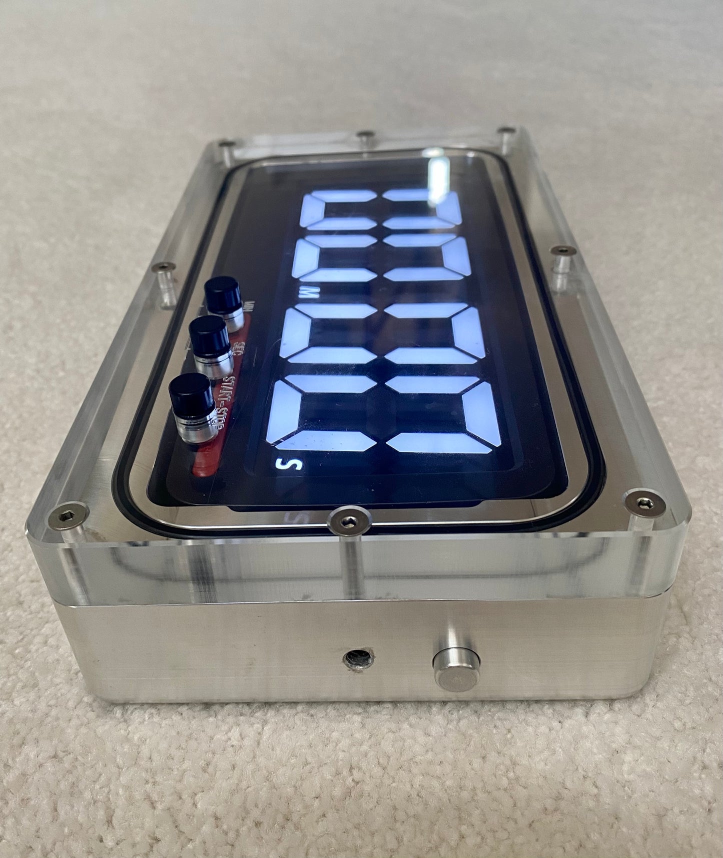 LED PACE CLOCK - MADE SUBMERSIBLE WITH WATERPROOF CASE TECH